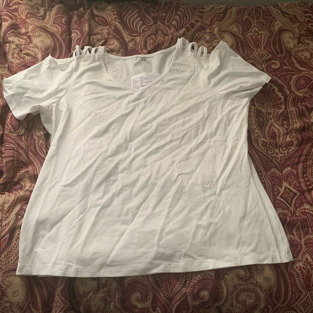 White plus size T-shirt